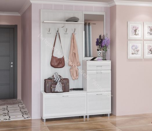 Прихожая МЕЛИССА Снежный ясень комп.08