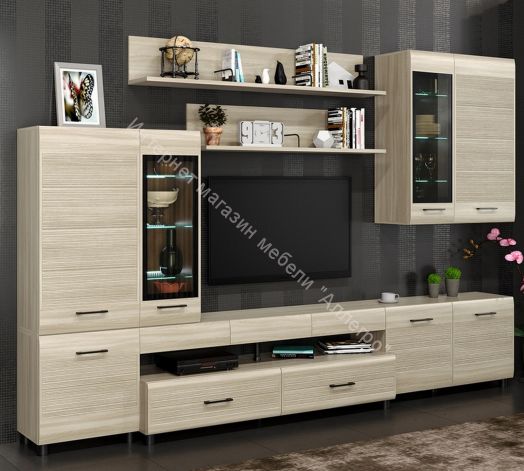 Гостиная КАМЕЛИЯ 4  Ясень Асахи