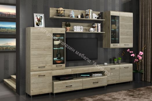 Гостиная КАМЕЛИЯ 4  Гикори Джексон светлый