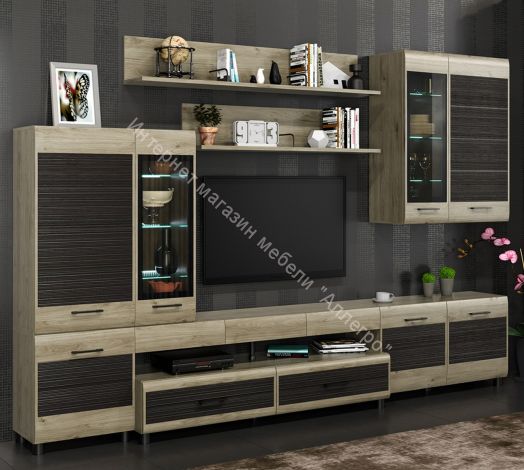 Гостиная КАМЕЛИЯ 4  Гикори Джексон светлый-комбинированный