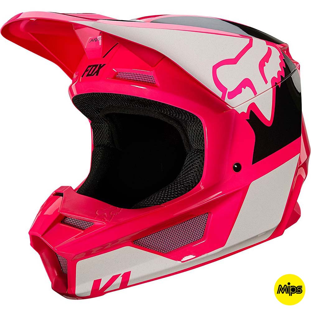 Fox V1 Revn Pink шлем внедорожный