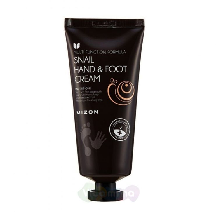 MIZON Крем для рук и ног с муцином улитки SNAIL HAND & FOOT CREAM, 100мл.