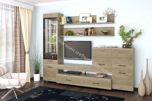 Гостиная КАМЕЛИЯ 5 Гикори Джексон светлый