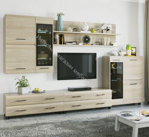 Гостиная КАМЕЛИЯ 6 Ясень Асахи