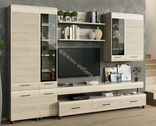 Гостиная КАМЕЛИЯ 1 Ясень Асахи