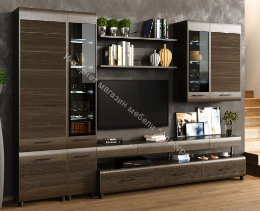 Гостиная КАМЕЛИЯ 1 Гикори Джексон темный