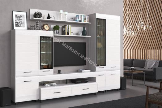 Гостиная КАМЕЛИЯ 2 Снежный Ясень