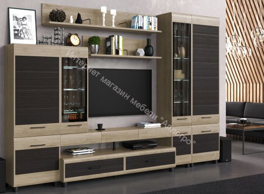 Гостиная КАМЕЛИЯ 2 Гикори Джексон светлый комбинированный