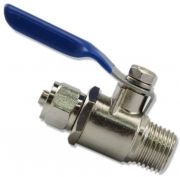 Купить кран врезной 1/4 с зажимной гайкой