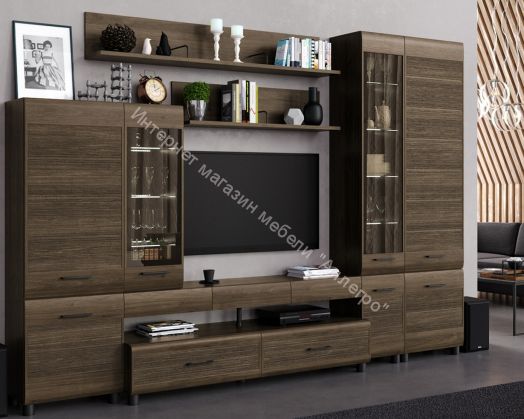 Гостиная КАМЕЛИЯ 2 Гикори Джексон темный