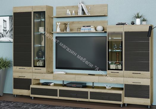 Гостиная КАМЕЛИЯ 3 Гикори Джексон светлый комбинированный