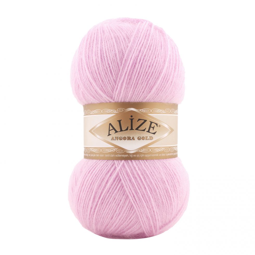 Angora gold (Alize) 185-розовый