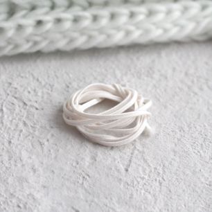 Шнур отделочный "Сутаж" 2,5-3 мм белый 1 м