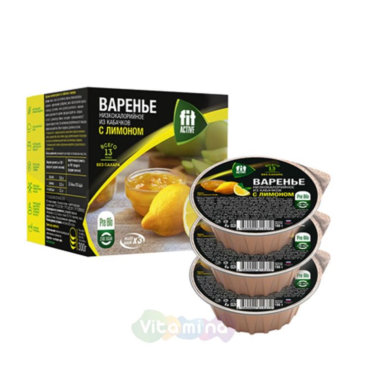 Fit Parad Варенье из кабачков с лимоном, 300 гр.