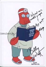 Автограф: Билли Уэст. Футурама / Futurama