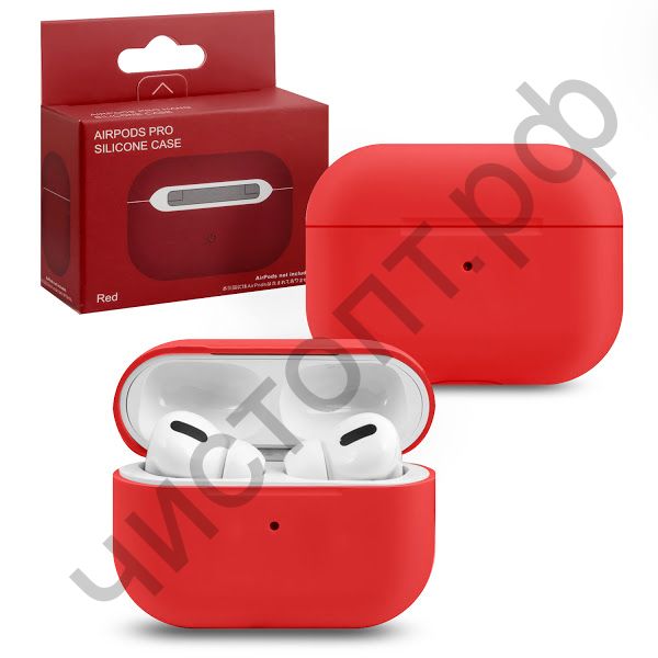 Чехол APods Pro Silicone red