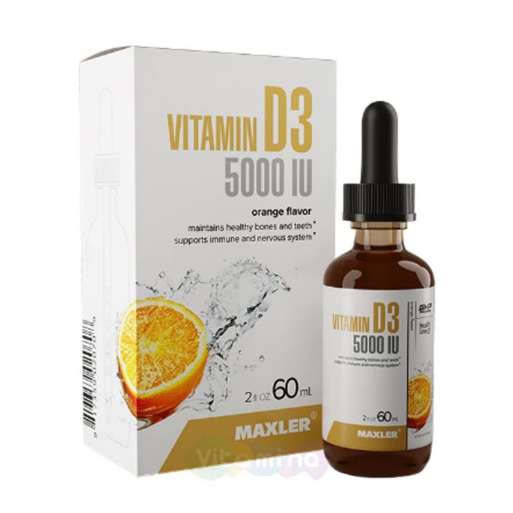 Maxler Vitamin D3 Жидкий Витамин Д3 5000 МЕ, 60 мл
