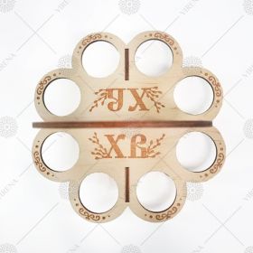 Virena ПФК_005 Подставка для яиц из дерева для вышивки бисером купить оптом в магазине Золотая Игла