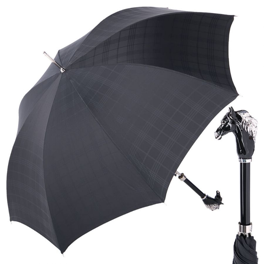 Зонт-трость Pasotti Cavallo Cell Black