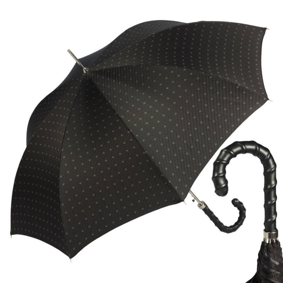 Зонт-трость Pasotti Helix Rombo Black