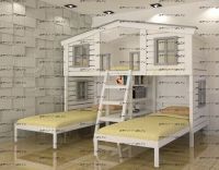 Кровать трехъярусная домик Roof Fantazy №24