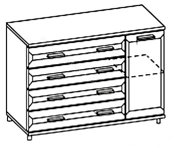 Тумба ТБ-2816 Мелисса