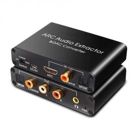 Конвертер HDMI ARC Audio Extractor &DAC Converter (HDMI, Coaxial, SPDIF to AUX, L/R, Coaxial, SPDIF)