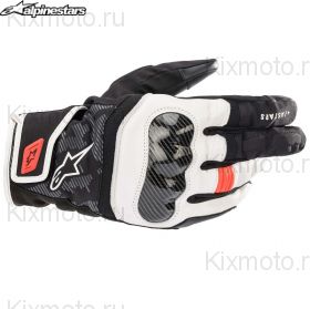 Перчатки Alpinestars SMX Z Drystar, Черно-бело-красные