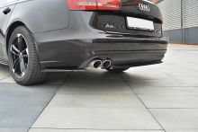 Сплиттер заднего бампера Audi A6 C7 дорест.