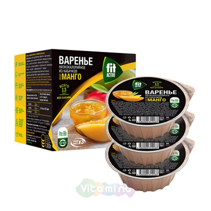 Fit Parad Варенье из кабачков со вкусом манго, 300гр.
