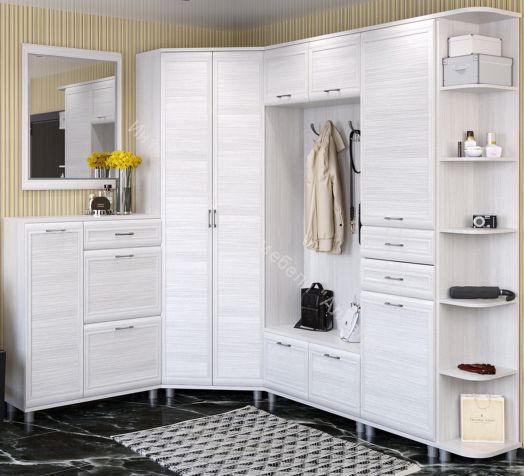 Прихожая МЕЛИССА  комп.06 Снежный ясень