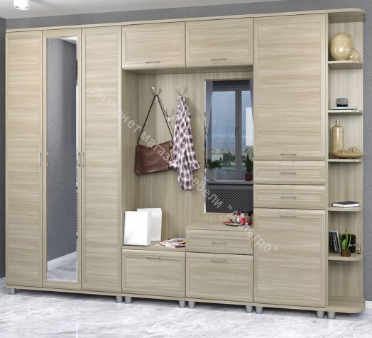 Прихожая МЕЛИССА  комп.05 Ясень Асахи