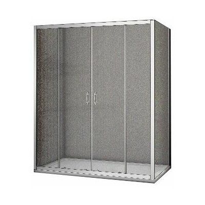 Душевой уголок BAS LATTE WTW-TD+SP-G-WE 160x80, матовое стекло