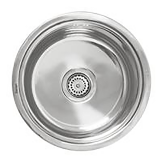 мойка для кухни врезная из нержавеющей стали 42 см. SINKLIGHT N 420 0.8/170 1P полированная