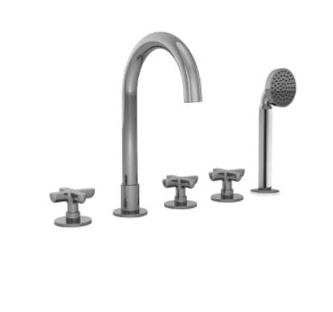 Изображение Смеситель на борт ванны Fantini Icona Classic 53 02 R065 с изливом и лейкой