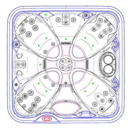 СПА бассейн на металлическом каркасе Hydropool Serenity 6800 217х217 ФОТО