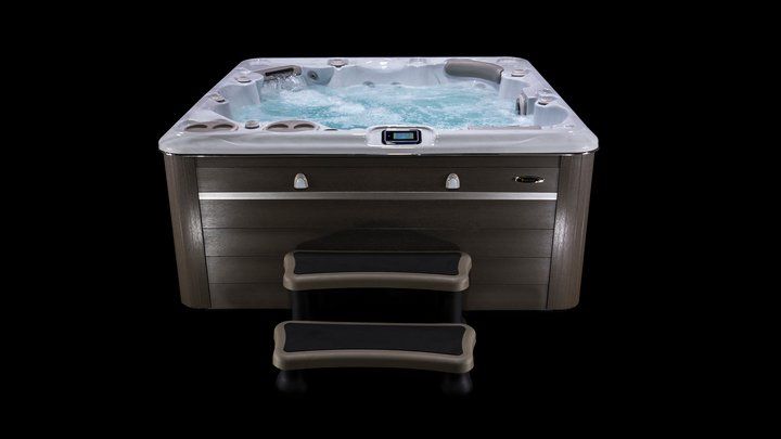 Квадратный СПА бассейн с 50 форсунками Hydropool Self Cleaning 695 Platinum 213х213 ФОТО