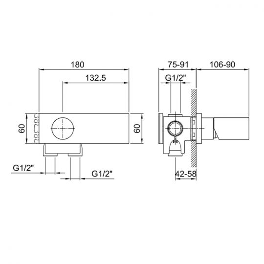 Внутренняя часть смесителя для душа Fantini AR/38 D063A ФОТО