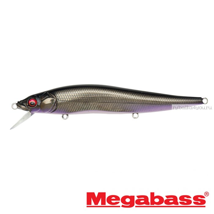 Воблер Megabass Vision Oneten 110мм / 14 гр / Заглубление: 0,8 - 1,2м / цвет: GG Deadly Black Shad