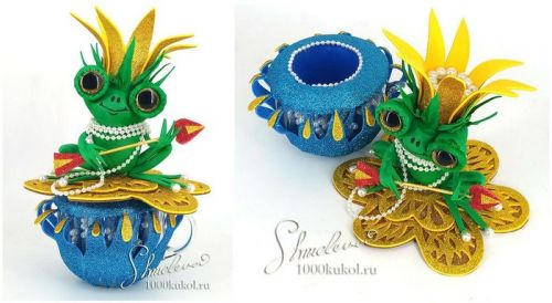 [Фом-арт] Запись закрытого МК 'Лягушка-Царевна' шкатулка (Татьяна Шмелева)