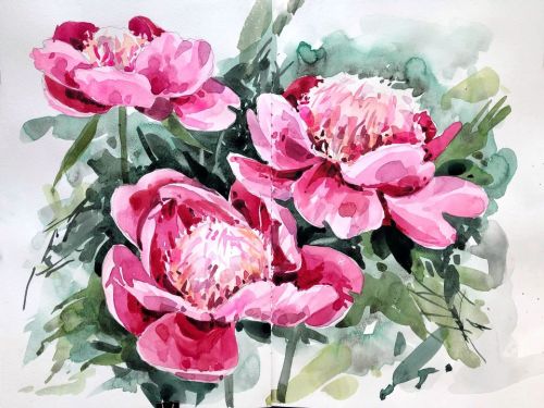 [OneHobby.School] Цветочные этюды (Евгения Саламатина)