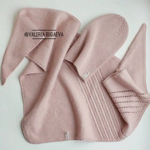[Вязание] Бактус «Simple shawl» (valeria.bugaeva)