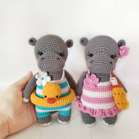 [Вязание] Мастер-класс по вязанию бегемотиков Зуко и Юпи (@gurumiland)