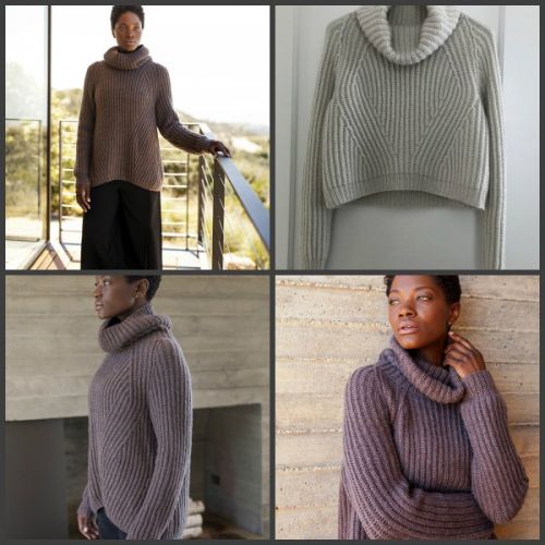 [Вязание] Модный свитер резинкой Vandre (Lori Versaci)