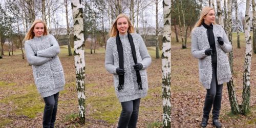 [Вяжи.ру] Вязаная шуба из толстой пряжи Shepherd (Aist? Butkevi?ien?)