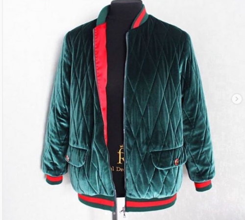 Бомбер из бархатной стежки (Светлана Хацкевич)