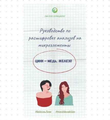 Руководство по расшифровке анализов на микроэлементы в крови: цинк - медь - железо (Катерина Форма)