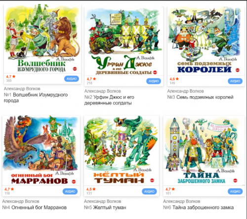 [Аудиокнига] Цикл «Изумрудный город» (Александр Волков, Сергей Сухинов)