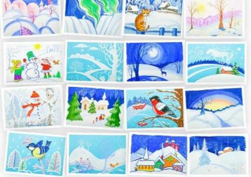 Рисование для детей. Зимние пейзажи [Skillberry]