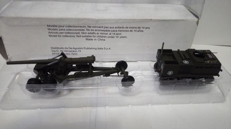 Tracteur M4 + Gun 155mm Long Tom US Army  (1/72) Deagostini-IXO